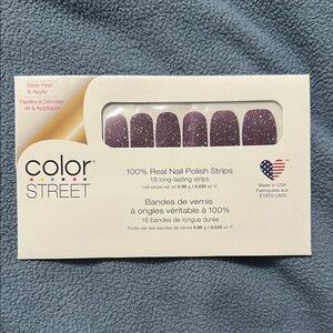 Color Street Purple Press-On Nails Shimmery Finish